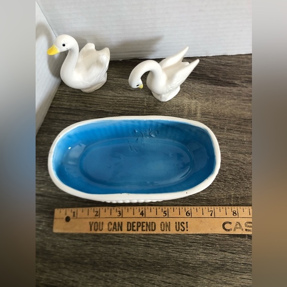 Vtg Ceramic Swan Centrepiece - Picture 9 of 16